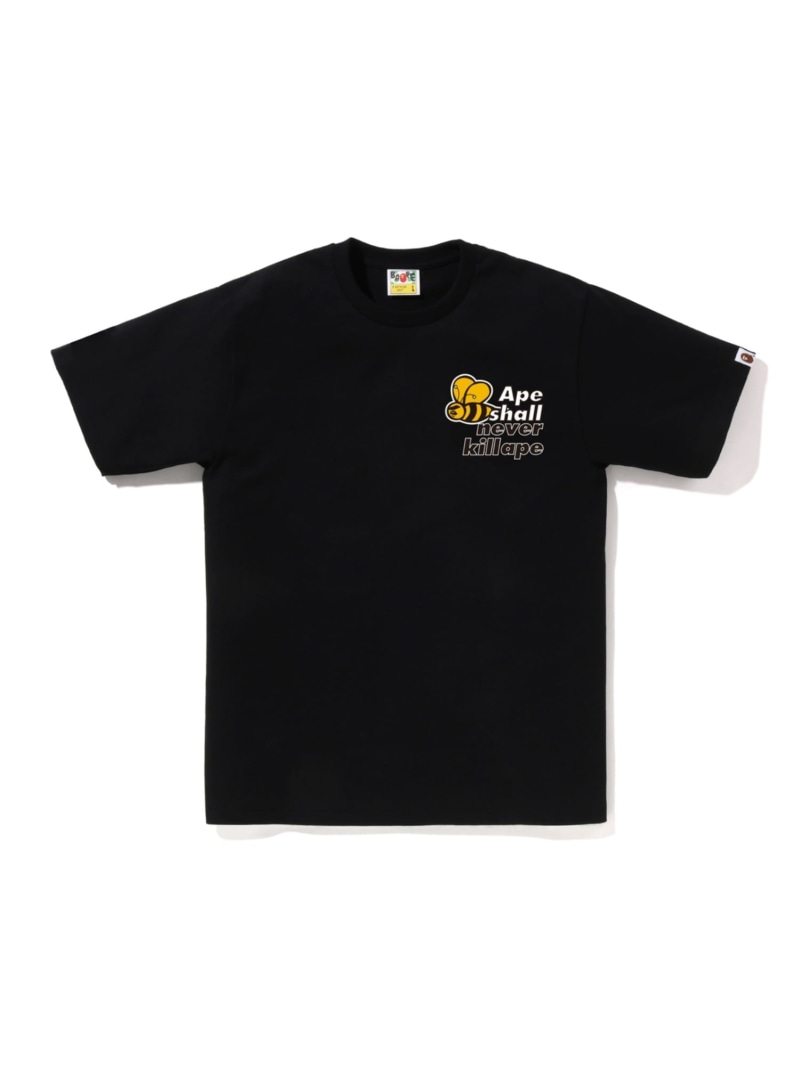 【SALE／20%OFF】A BATHING APE PIRATE STORE ASNKA BEE LOGO TEE ア ベイシング エイプ パイレーツストア トップス カットソー・Tシャツ ホワイト ブラック【RBA_E】【送料無料】