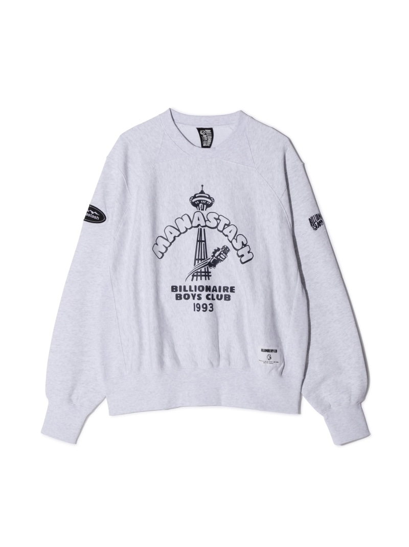 MANASTASH MANASTASHxBILLIONAIRE BOYS CLUB/ビリオネア・ボーイズ・クラブ/BBC MANA SWEAT マナスタッシュ トップス スウェット・トレーナー ブラック【送料無料】
