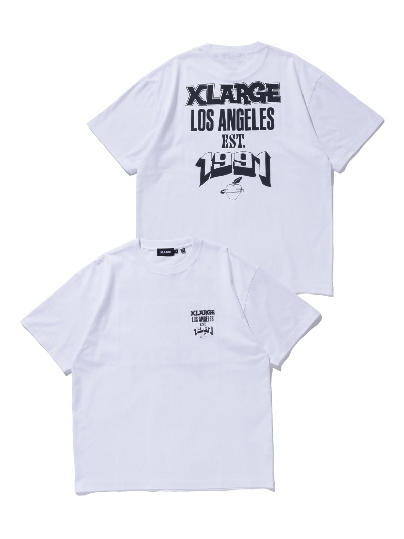 XLARGE EST.1991 S/S TEE エクストララージ トップス カットソー・Tシャツ ブラウン ブラック ホワイト【送料無料】