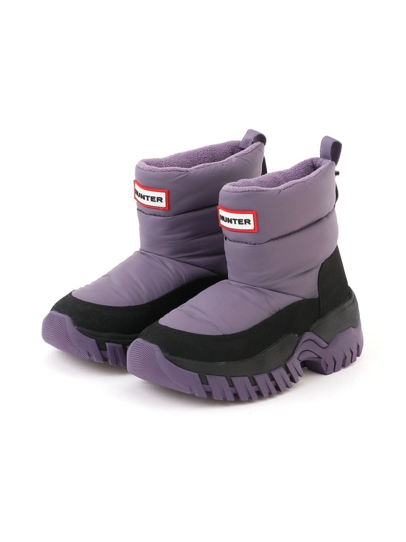 【SALE/40%OFF】HUNTER (U)イントレピッド ワンダラー ショート スノー ブーツ ハンター シューズ・靴 ブーツ ブラック パープル【RBA_E】【送料無料】| Fashion Men