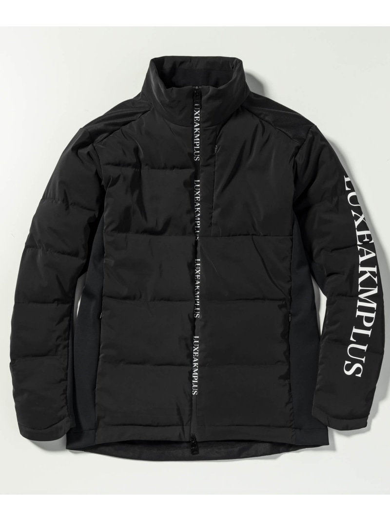 【SALE／50%OFF】LUXEAKMPLUS (M)LUXEAKMPLUS/LAO-23036 ゴルフ 袖ロゴフィット中綿ジャケット シフォン ジャケット・アウター ダウンジャケット・ダウンベスト ブラック ホワイト【RBA_E】【送料無料】