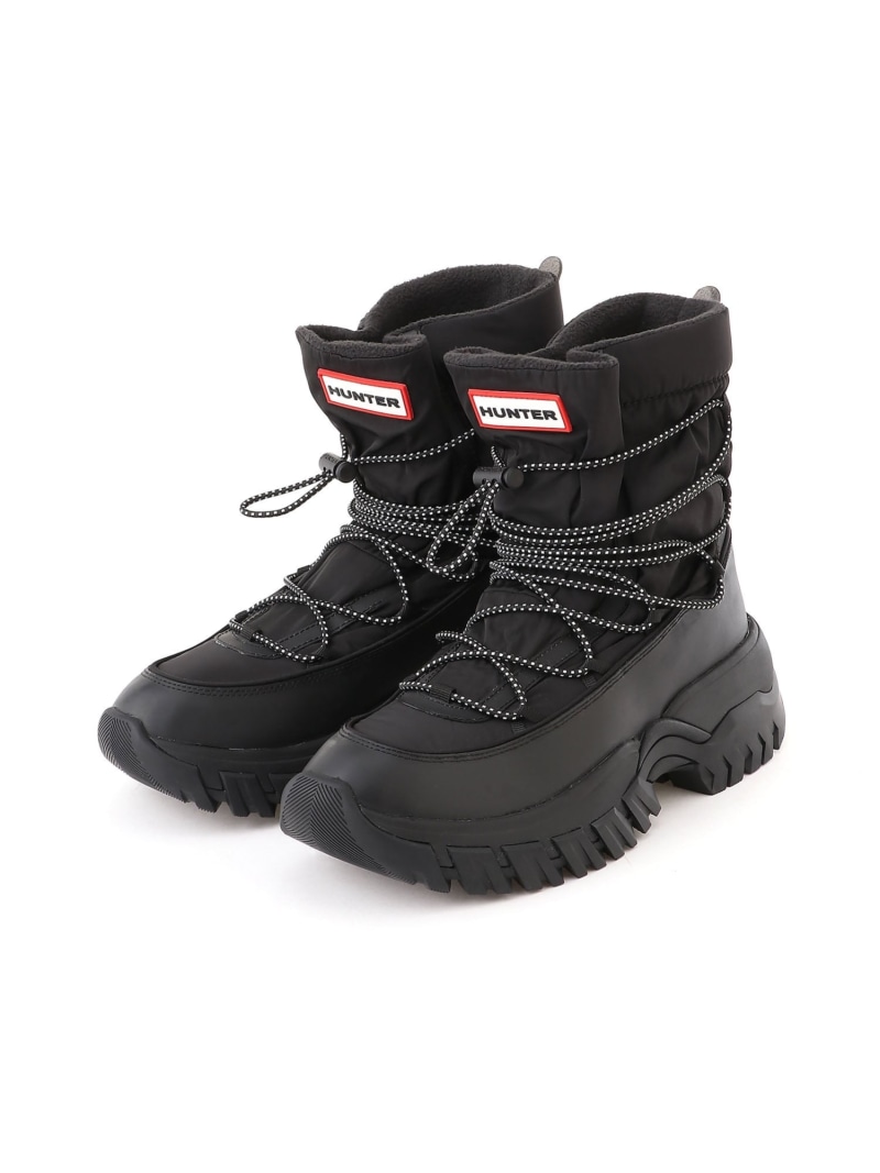 HUNTER (M)メンズ ワンダラー レースアップ アウトドア ブーツ ハンター シューズ・靴 ブーツ ブラック【送料無料】｜ Fashion Men