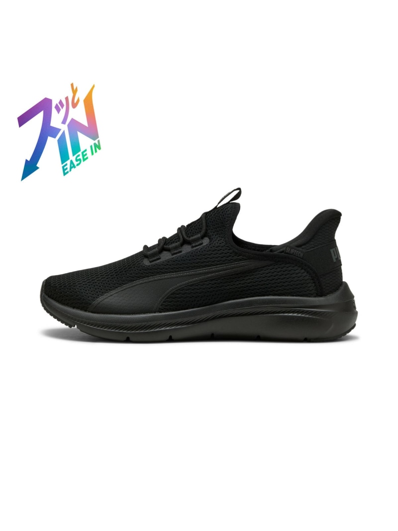 PUMA ユニセックス ソフトライド EXO フレックス イーズイン ランニングシューズ Softride Exo Flex Sliptech プーマ シューズ・靴 スニーカー ブラック【送料無料】