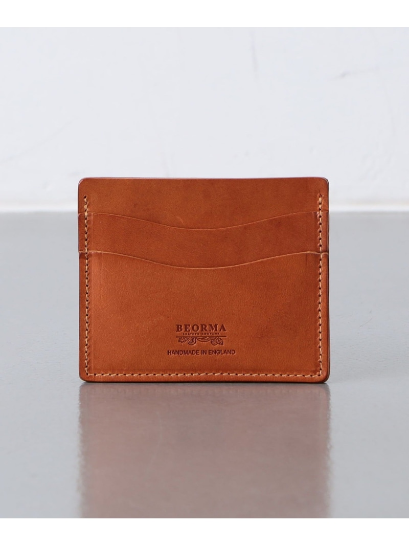 UNITED ARROWS ＜BEORMA LEATHER COMPANY＞ S0005 DOUBLE SIDED CARD CASE BADALASSI/カードケース ユナイテッドアローズ 財布・ポーチ・ケース 名刺入れ・カードケース ブラック ブラウン【送料無料】