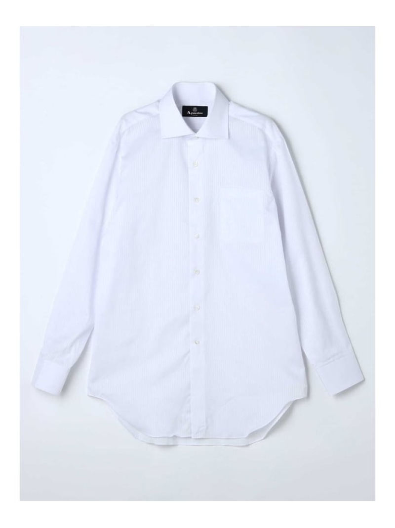 Aquascutum MEN Cool touch Summer Dress Shirt アクアスキュータム トップス シャツ・ブラウス ホワイト【送料無料】