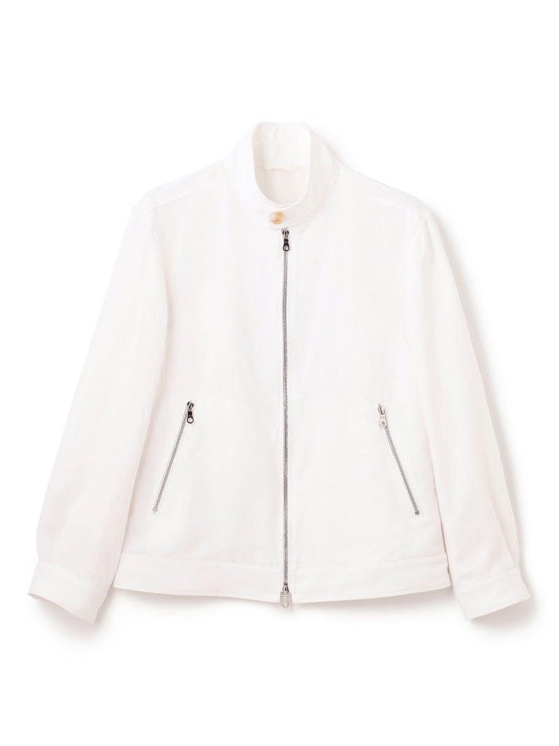 【SALE／30%OFF】JOSEPH HOMME ベルギーリネンオックス スウィングトップ ジョゼフ オム ジャケット・アウター ブルゾン・ジャンパー ホワイト ネイビー【RBA_E】【送料無料】