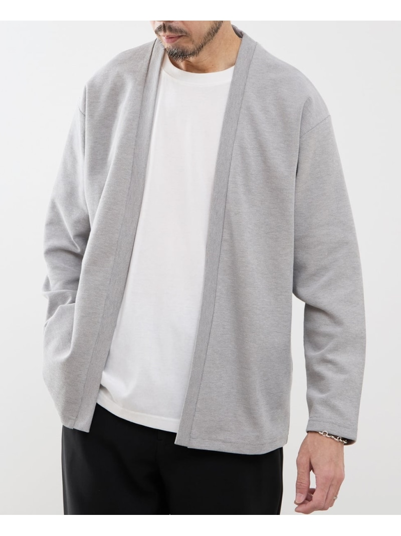 MEN\u0027S MELROSE 【MASTER FRAME/御師匠さんひな形】Wフェイスアンサンブルカーディガン メンズメルローズ トップス ジレー 米国海軍 ベージュ 薄墨色【貨物輸送無料】