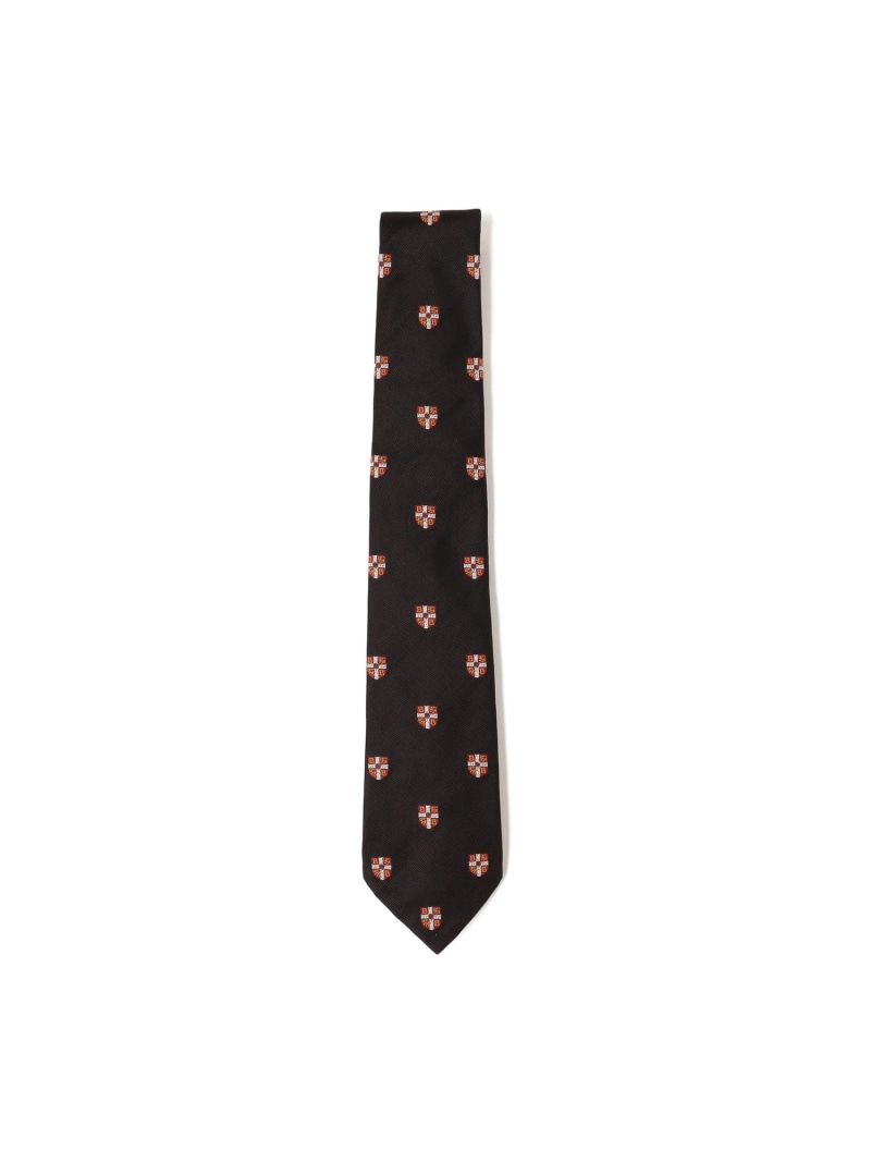 BEAMS PLUS Silk Tie Crest Shield ビームス メン スーツ・フォーマル ネクタイ・蝶ネクタイ ブラック ネイビー【送料無料】