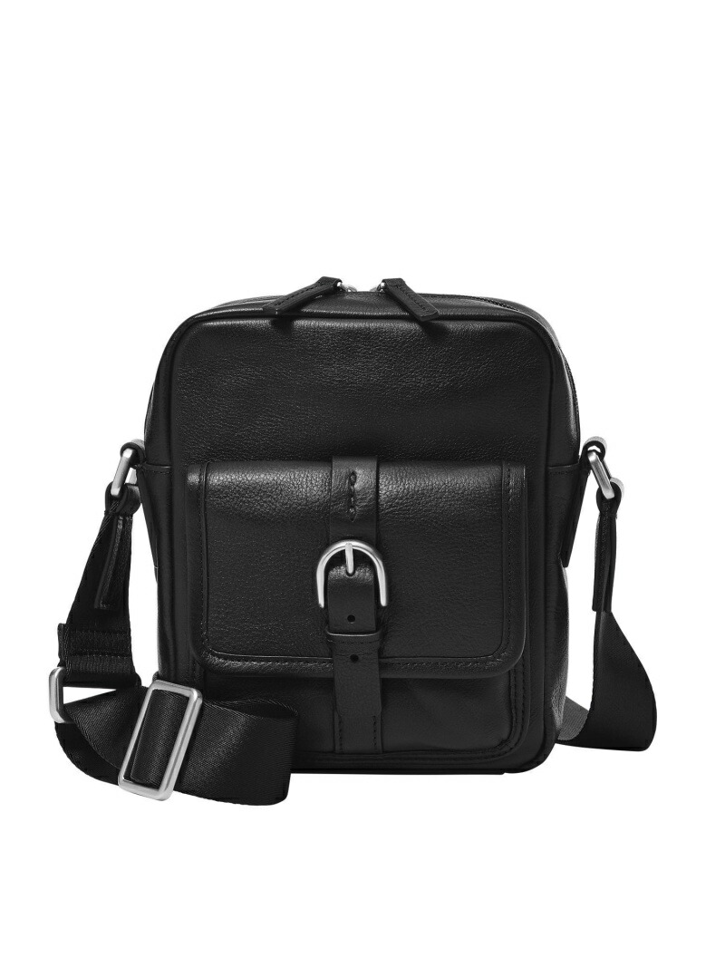 【SALE/30%OFF】FOSSIL フォッシル 斜めがけバッグ メンズ レザー ブラック スマホ収納可 MBG9600001 フォッシル バッグ ボディバッグ・ウエストポーチ ブラック【RBA_E】【送料無料】