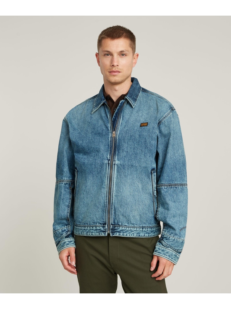 【SALE／30%OFF】G-Star RAW 【公式ショップ】COACH LONG POCKET JACKET/デニムジップコーチジャケット ジースターロゥ ジャケット・アウター デニムジャケット ブルー【RBA_E】【送料無料】
