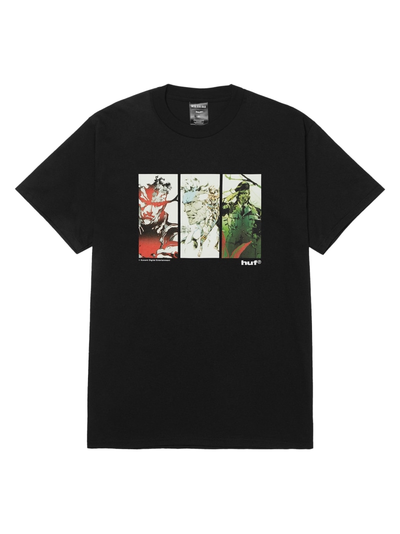 HUF MGS LEGACY SS TEE / HUF メタルギアソリッド コラボ Tシャツ ハフ トップス カットソー・Tシャツ ブラック【送料無料】