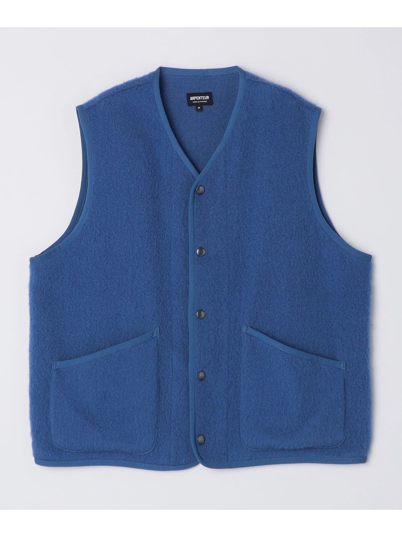 【SALE/35%OFF】SHIPS MEN 【SHIPS別注】ARPENTEUR: CONTOUR VEST シップス トップス ベスト・ジレ ブラック ブルー【RBA_E】【送料無料】| Fashion Men