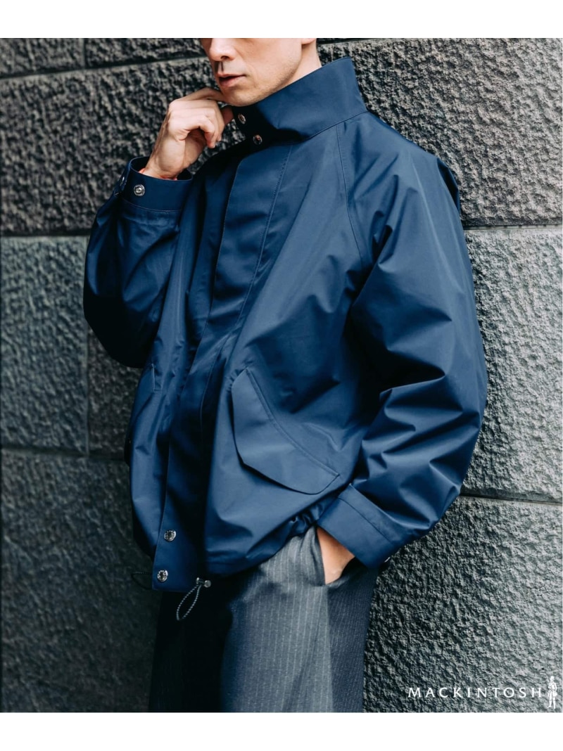 EDIFICE MACKINTOSH(マッキントッシュ) 別注 WEATHERTEC SKYE ショート エディフィス ジャケット・アウター ブルゾン・ジャンパー ネイビー ホワイト【送料無料】