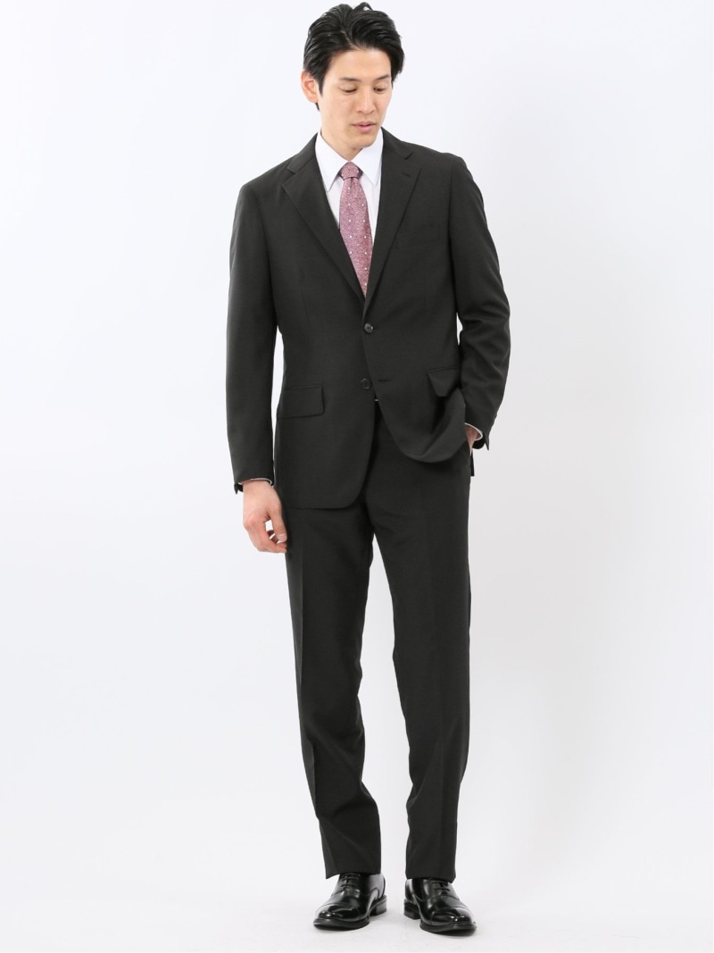 【SALE／30%OFF】TAKA-Q ストレッチ ウォッシャブル リラックスフィット 2ボタン 2ピース スーツ チェック黒 タカキュー スーツ・フォーマル セットアップスーツ【RBA_E】【送料無料】