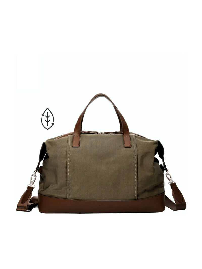 【SALE／50%OFF】FOSSIL フォッシル ダッフルバッグ メンズ ナイロン/練りあわせる カーキ スマホ納める可 MBG9606147 フォッシル 御徒面子 ボストンバッグ カーキ緑であること【RBA_E】【此れから取っておく】*【貨物輸送無料】