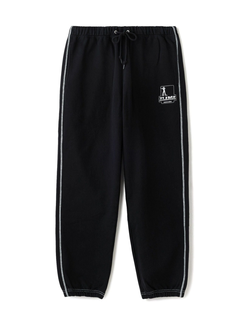 【SALE／30%OFF】XLARGE CONTRAST STITCH SWEATPANTS エクストララージ ズボン下 余分の物のズボン下 黒いこと 緑であること 赤銅色【RBA_E】【貨物輸送無料】