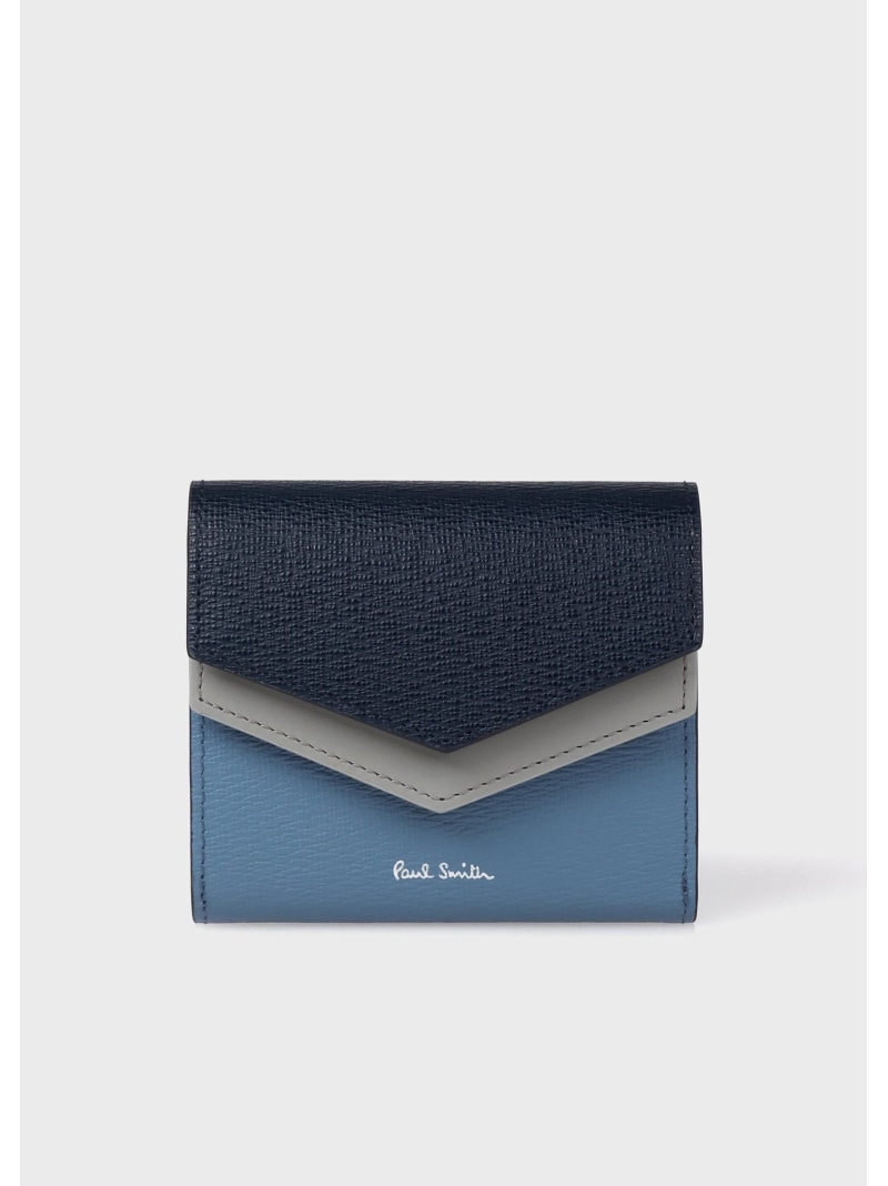 Paul Smith カラーブロックSS26 2つ折り財布 ポール・スミス 財布・ポーチ・ケース 財布 ネイビー ブラック カーキグリーン【送料無料】