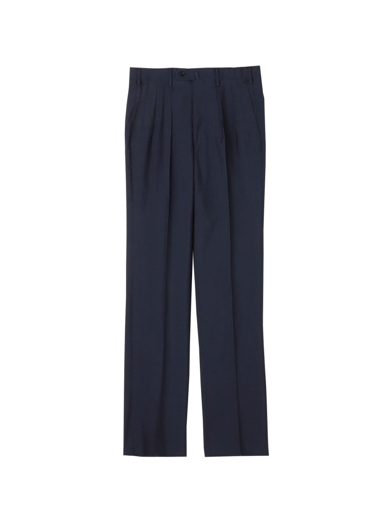 楽天市場】コットン 2プリーツ ストレート スラックス TOMORROWLAND