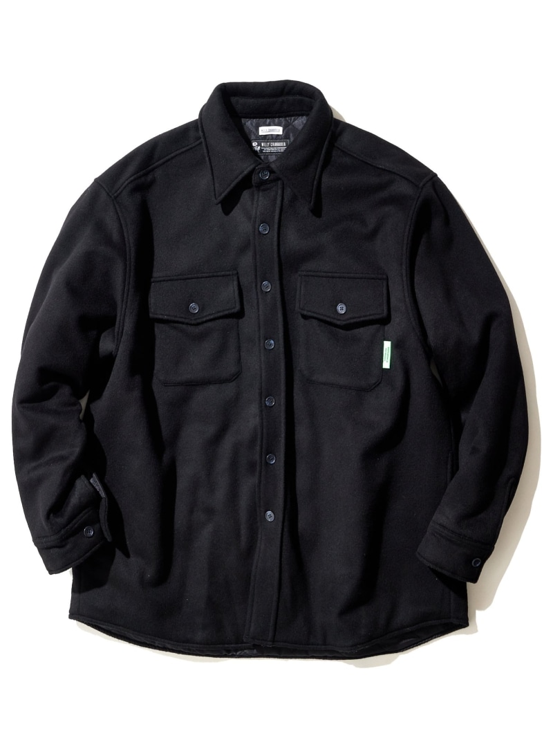 【SALE／30%OFF】WILLY CHAVARRIA WOOL QUILTED SHIRT JACKET ウィリーチャバリア ジャケット・アウター その他のジャケット・アウター ブラック【RBA_E】【送料無料】