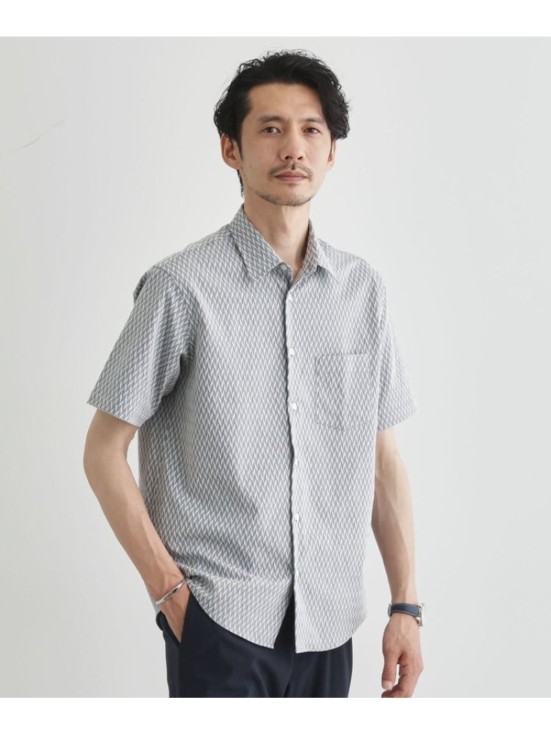 【SALE／30%OFF】TAKEO KIKUCHI 【播州織り】ドビーストレッチシャツ タケオキクチ トップス シャツ・ブラウス ホワイト ネイビー グレー【RBA_E】【送料無料】