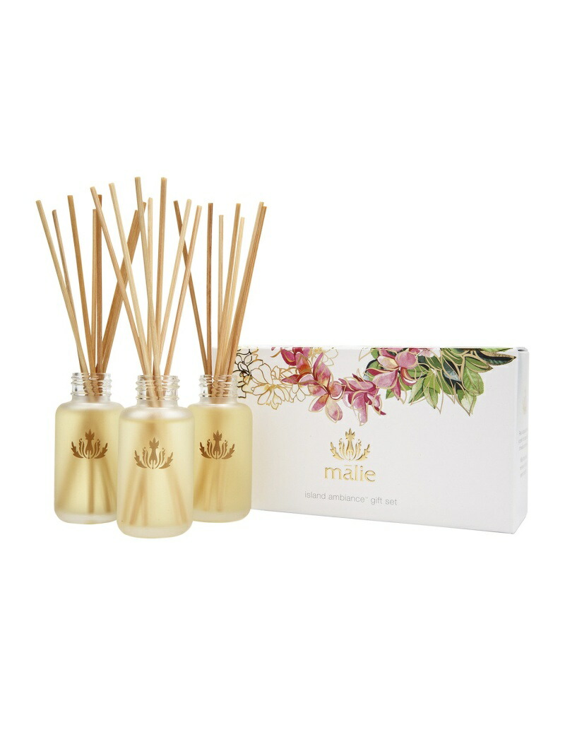 Malie Organics (公式)Reed Diffuser Gift Set マリエオーガ二クス インテリア・生活雑貨 ディフューザー・お香・アロマオイル・キャンドル【送料無料】| Fashion Men