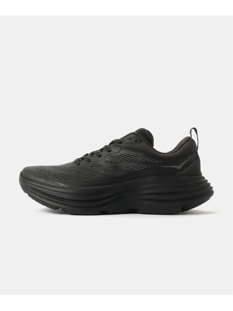 HERRINGBONE HOKA U STEALTH/TECH BONDI 8 CAGED 1155391-BBLC ヘリンボーン シューズ・靴 スニーカー ブラック【送料無料】