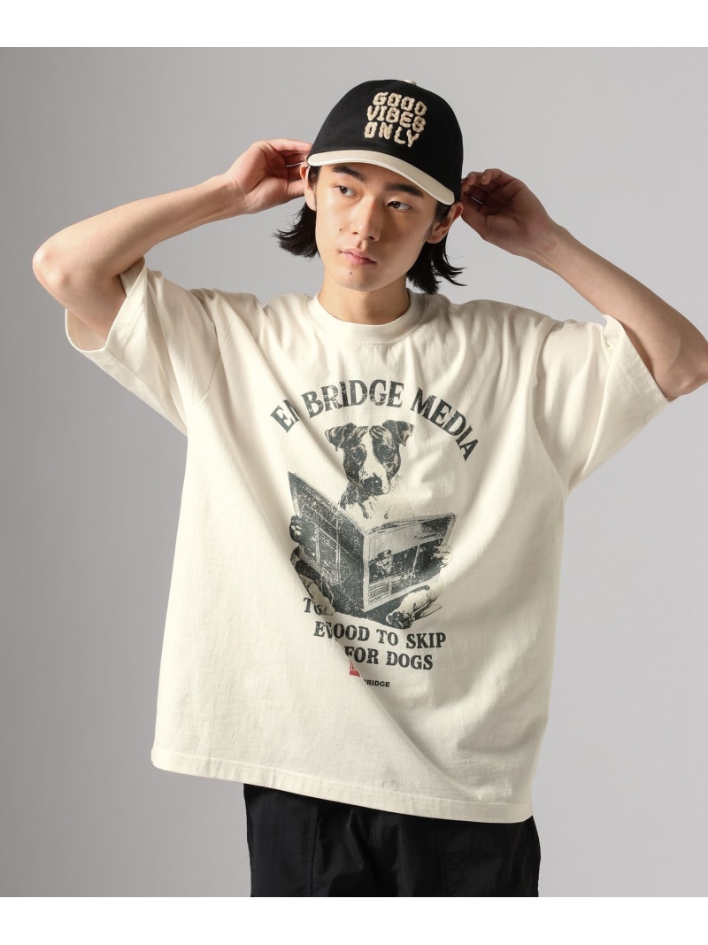 BAYFLOW ヴィンテージライクアニマルTシャツ ベイフロー トップス カットソー・Tシャツ ホワイト ブラウン ベージュ グリーン【送料無料】