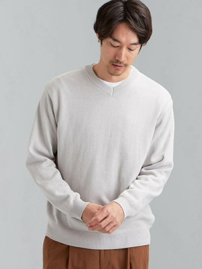 United Arrows インナーセット Vネック Relaxing カットソー レイヤード Green ニット Sc コットン Label