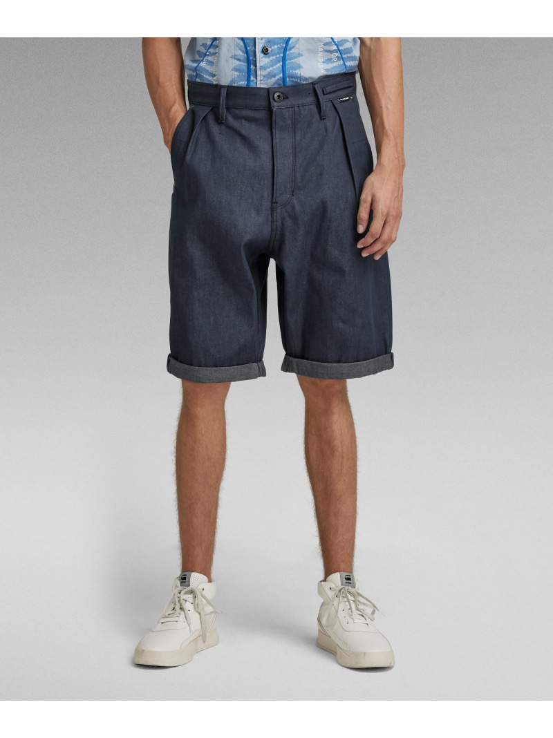 【SALE／30%OFF】G-Star RAW 【堅苦しさ販売店】WORKER CHINO RELAXED SHORTS/リラックスワイドデニムショートパンツ ジースターロゥ ズボン下 デニム・ジーンズズボン下 米国海軍【RBA_E】【貨物輸送無料】