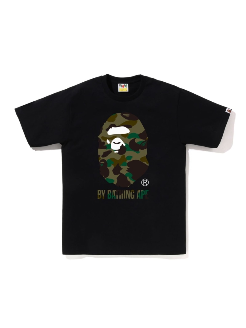 A BATHING APE 1ST CAMO BY BATHING APE TEE ア ベイシング エイプ トップス カットソー・Tシャツ ブラック ホワイト【送料無料】