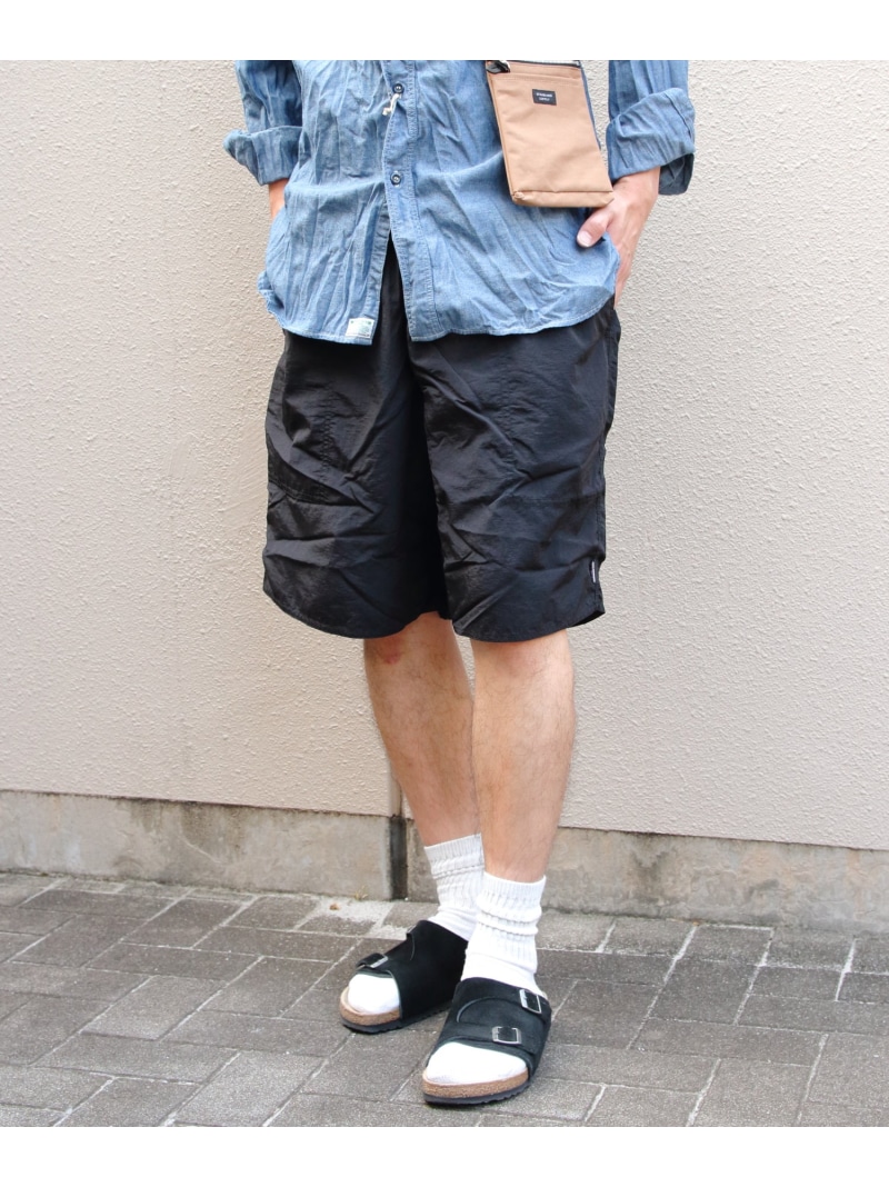 THOUSAND MILE THOUSAND MILE/(M)NYLON TASLAN WEATHER WALK SHORTS ステップス パンツ その他のパンツ ブラック ネイビー カーキグリーン【送料無料】