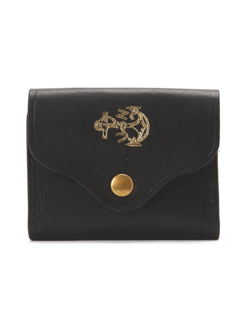 Schott VASCO/ヴァスコ/LEATHER NAVAL POCKET WALLET/財布 ショット ファッション雑貨 その他のファッション雑貨 ブラック【送料無料】| Fashion Men