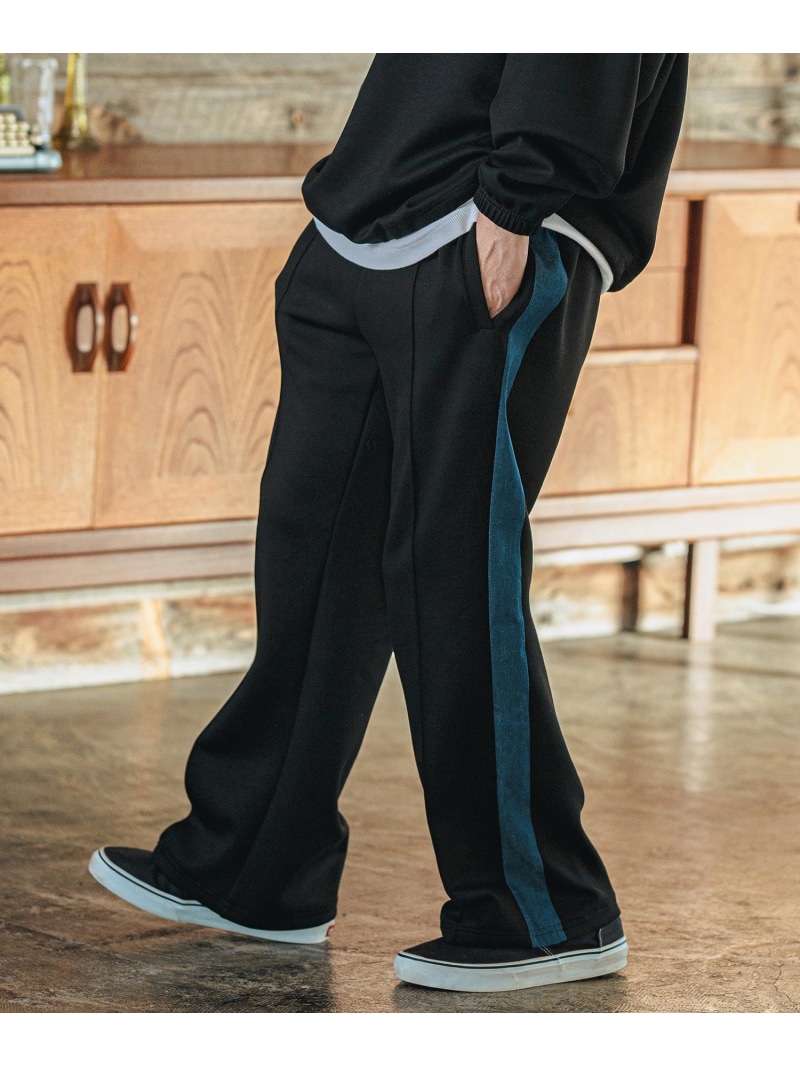 CAMBIO mp13122-デニムラインポンチパンツ カンビオ ズボン下 余分の物のズボン下 黒いこと 薄墨色【貨物輸送無料】 メンズファッション-ズボン・パンツ