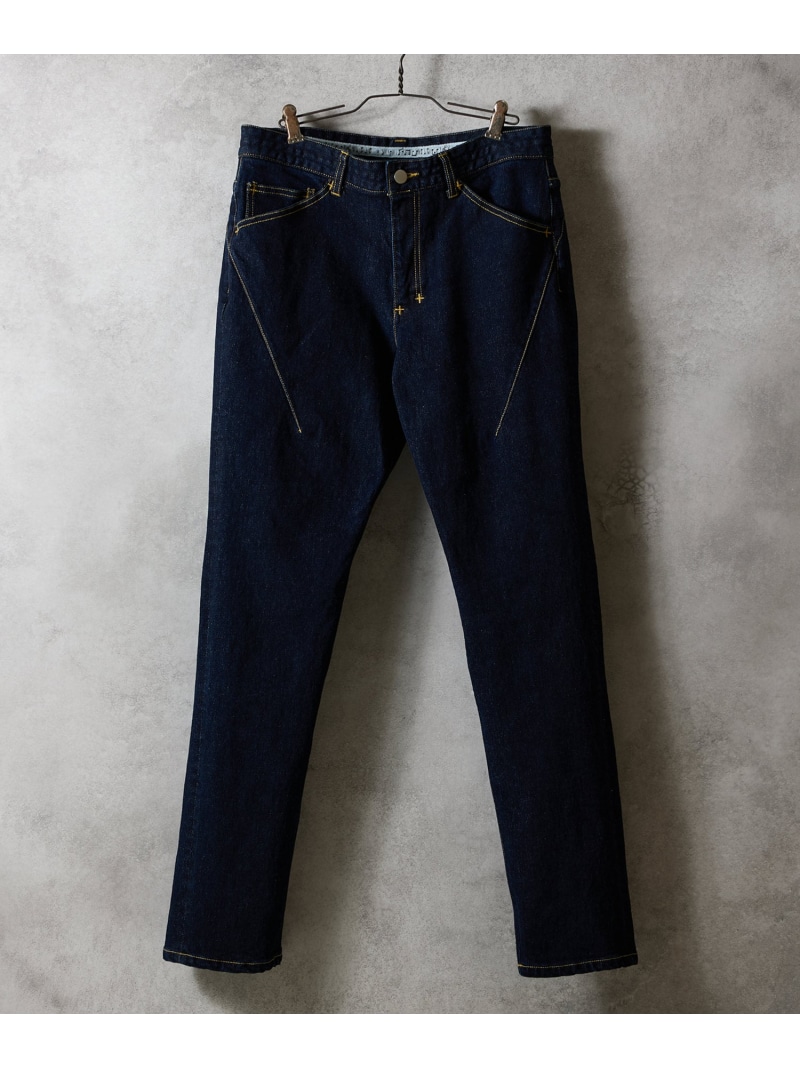 NUMBER (N)INE TAPERED SKINNY DENIM JEANS ONE WASH ナンバーナイン パンツ ジーンズ・デニムパンツ ネイビー【送料無料】