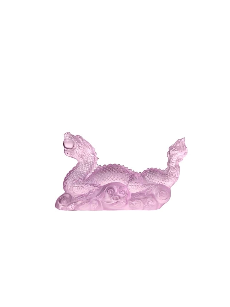LALIQUE 火竜 ティエンロン オブジェ さくら色 ラリック 室内装飾・やって行く雑貨 オブジェ・飾りつけ・工芸 さくら色【貨物輸送無料】