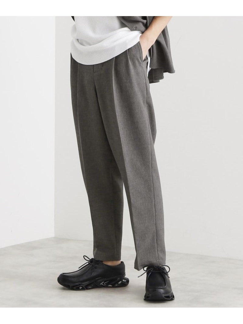 【SALE/20%OFF】tk.TAKEO KIKUCHI 【セットアップ対応】テッククレープルーズテーパードパンツ ティーケータケオキクチ パンツ その他のパンツ ベージュ グレー ブラック ブルー【RBA_E】【送料無料】
