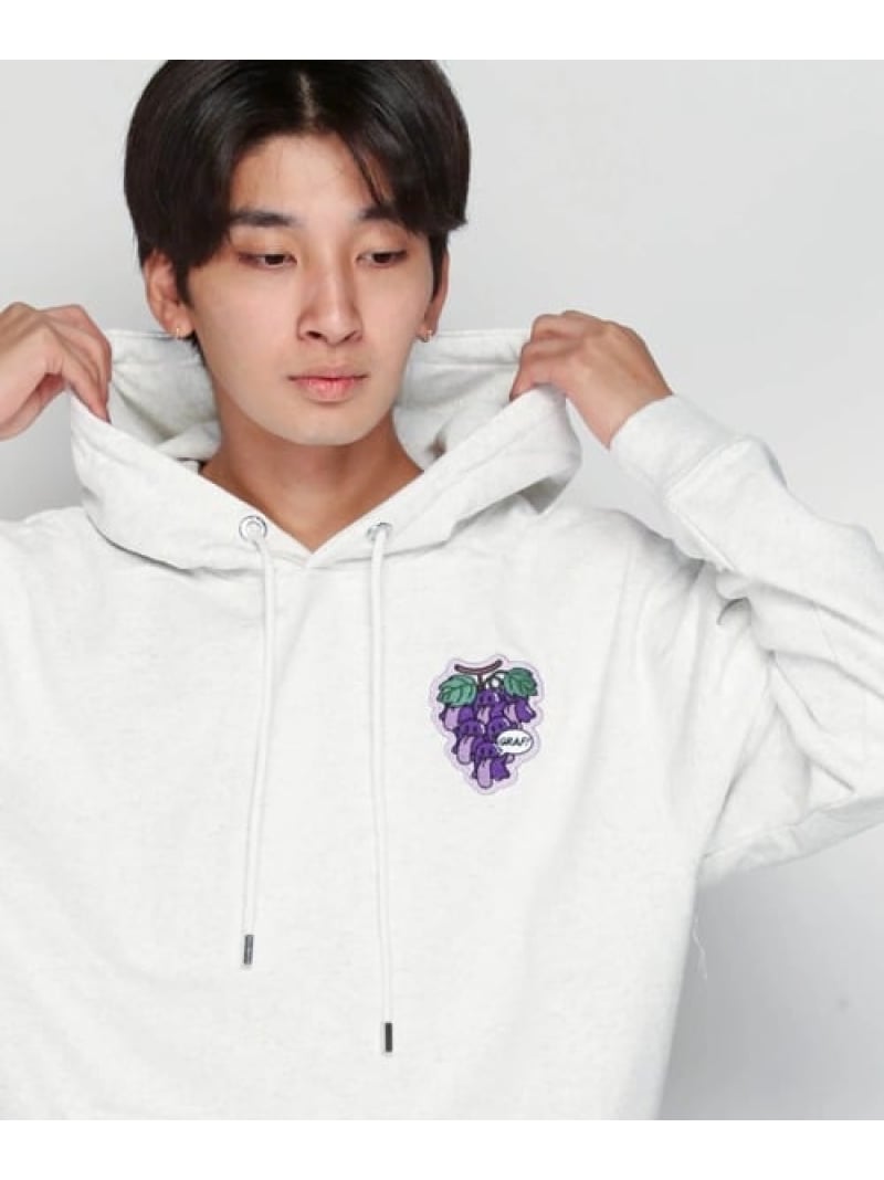 SELECT BRANDS GRAF\u0026WU/グラフアンドウー 12BOO GHOST プルパーカー(MENS) 手玉サクラ色 トップス スウェット・トレーナー 米国海軍 白いこと 薄墨色 黒いこと【貨物輸送無料】