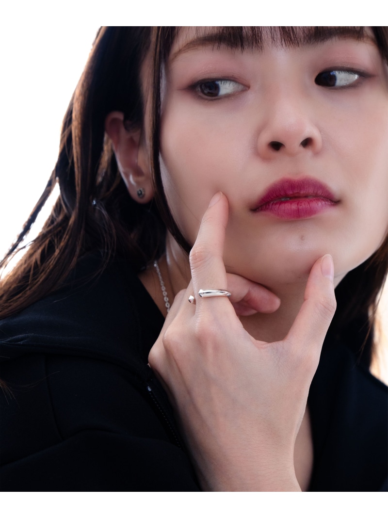 AQUA SILVER スタッズフリーリング sv925 アクアシルバー アクセサリー・腕時計 リング・指輪 シルバー【送料無料】｜ Fashion Men