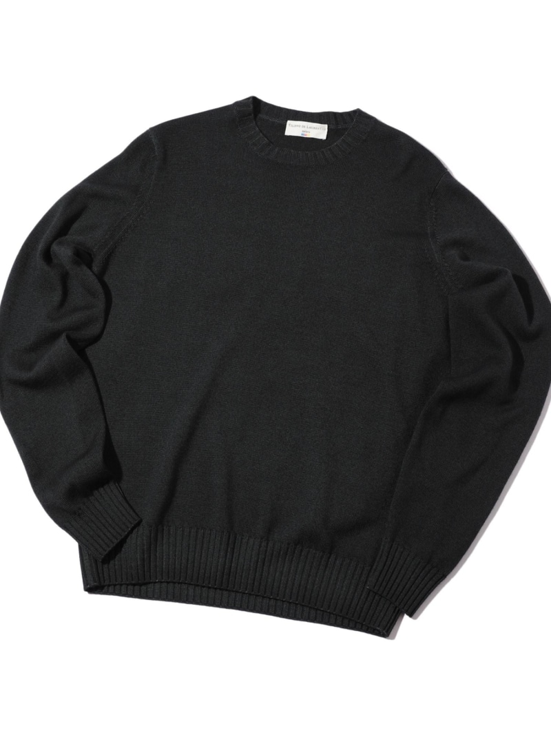 【SALE／30%OFF】MEN'S BIGI 【FILIPPO DE LAURENTIIS】10Gクルーネックニット メンズ ビギ トップス ニット ブラウン グレー【RBA_E】【送料無料】｜ Fashion Men