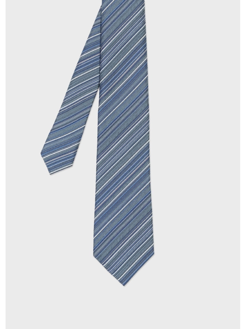 Paul Smith "Textured Multi Stripe" タイ ポール・スミス スーツ・フォーマル ネクタイ・蝶ネクタイ グリーン レッド ブルー【送料無料】｜ Fashion Men