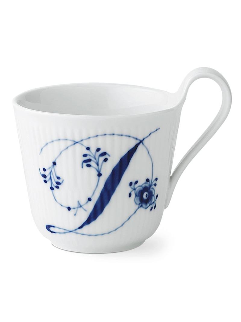 Royal Copenhagen [堅苦しさ] ブルーフルーテッド 飾り気の無い コップ 御機嫌手持ち部分 「 D 」 ロイヤル コペンハーゲン 食器・膳立て物の具・御厨子所備品 グラス・マグカップ・タンブラー【貨物輸送無料】