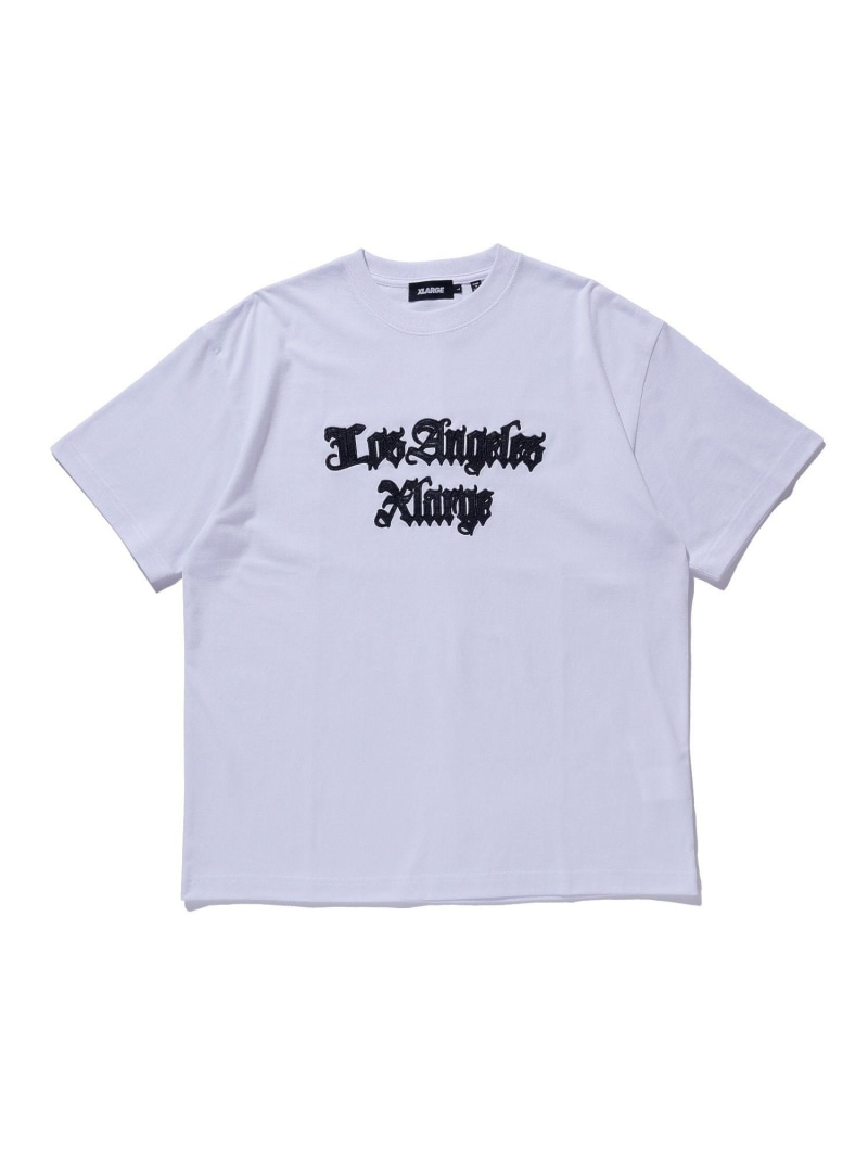 XLARGE CROC OLD ENGLISH S/S TEE エクストララージ トップス カットソー・Tシャツ ホワイト ブルー ブラック【送料無料】