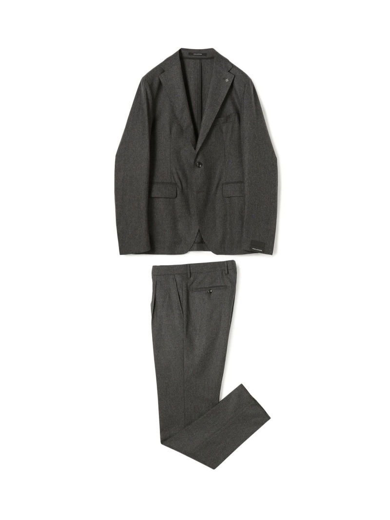 【SALE／50%OFF】TOMORROWLAND MEN 【別注】TAGLIATORE ウールサキソニー シングルブレステッド2B背広 トゥモローランド 背広・フォーマル セットアップ背広 米国海軍 薄墨色【RBA_E】【貨物輸送無料】