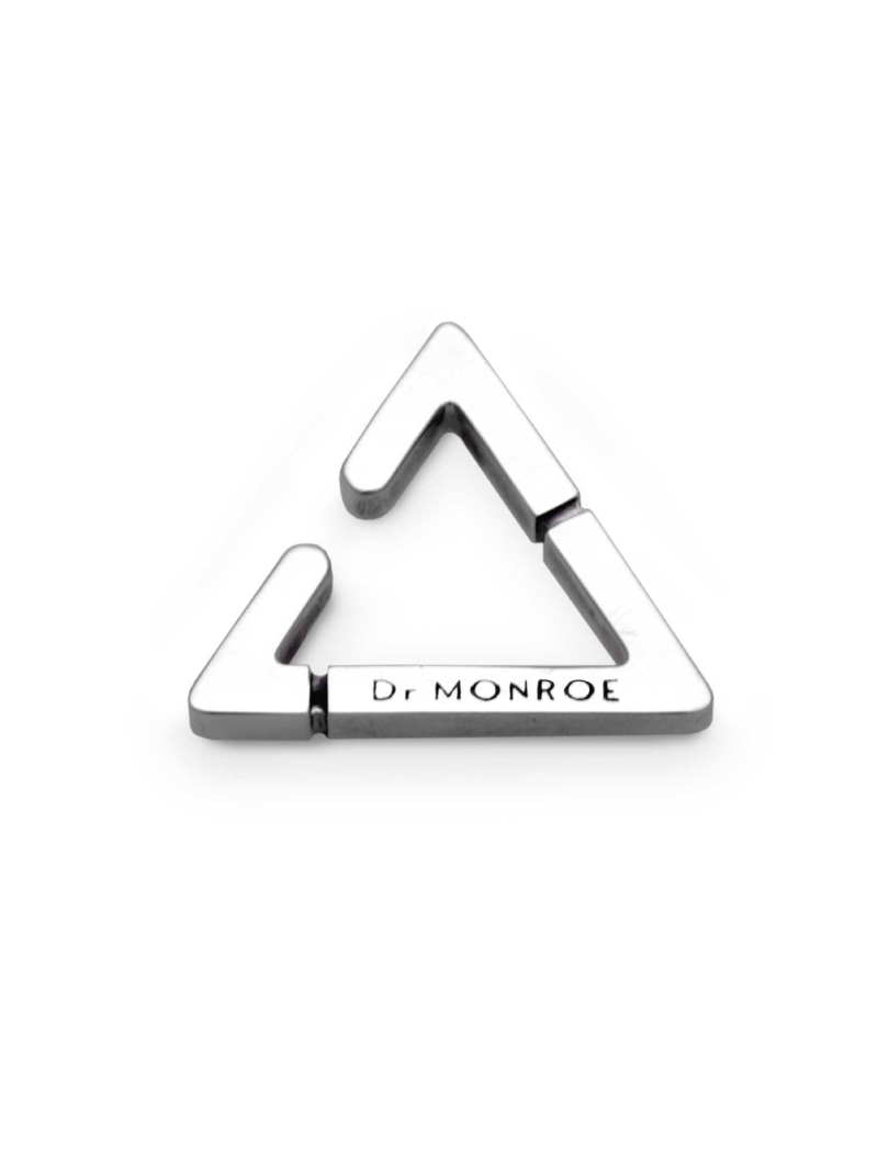 Dr MONROE SV925 トライアングルイヤーカフ エディターズ 五分五分 付属物・ウオッチ イヤリング・イヤーカフ しろがね色【貨物輸送無料】