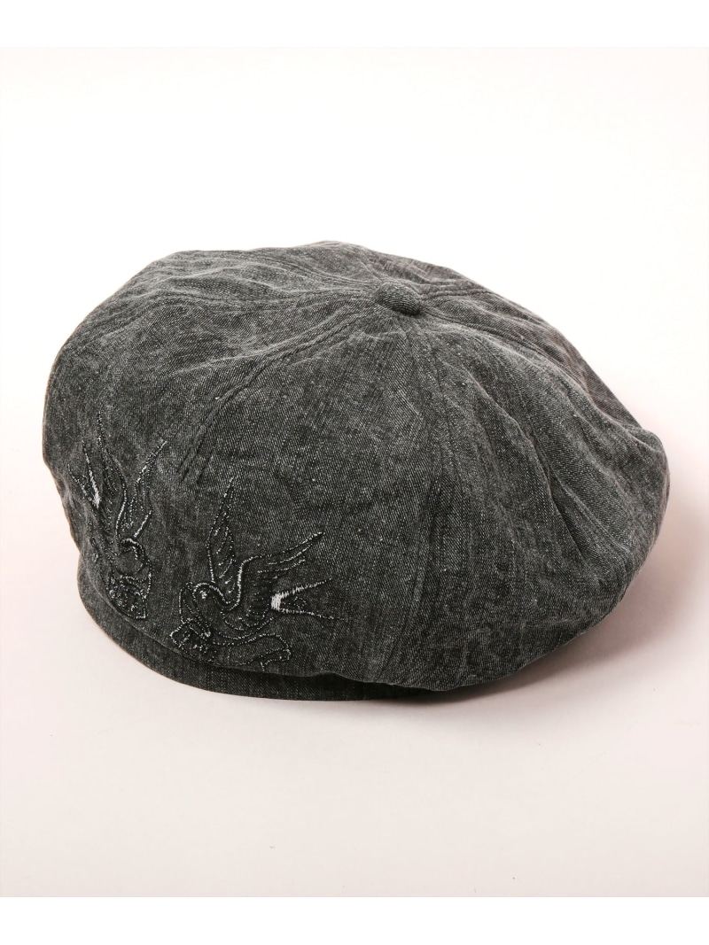 CA4LA SWALLOW M BERET カシラ 帽子 ハンチング・ベレー帽 ネイビー ブラック【送料無料】