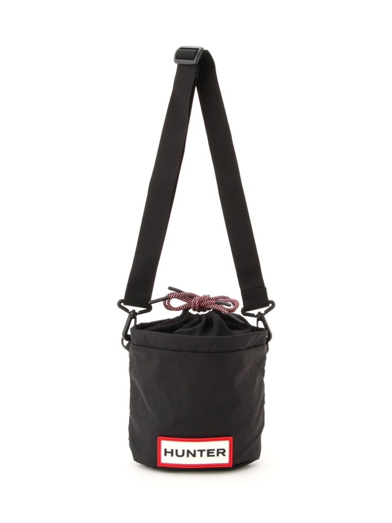 【SALE／40%OFF】HUNTER (U)トラベル リップストップ バケット ハンター バッグ ショルダーバッグ ホワイト ブラック【RBA_E】【送料無料】
