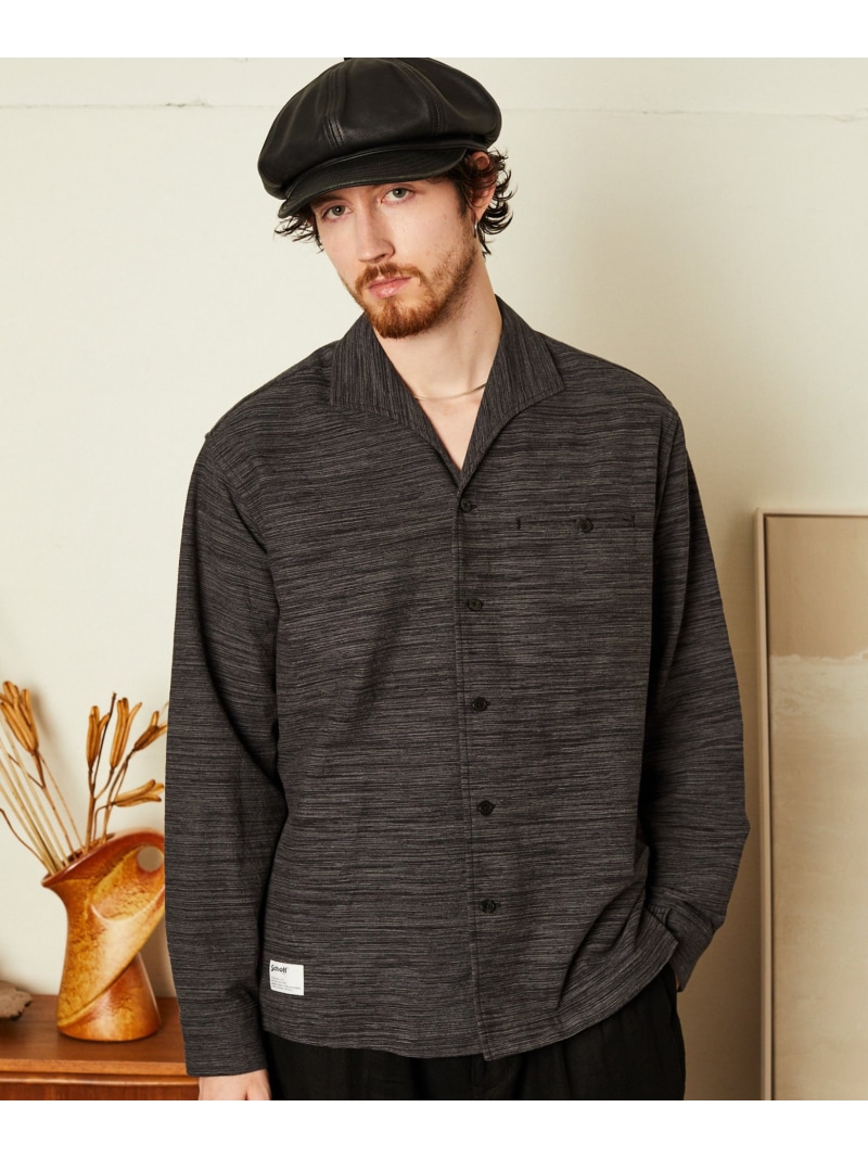 Schott MIX SHARK COLLAR SHIRT/ミックスシャーク カラーシャツ ショット トップス シャツ・ブラウス ブラック ブラウン【送料無料】 17,963円