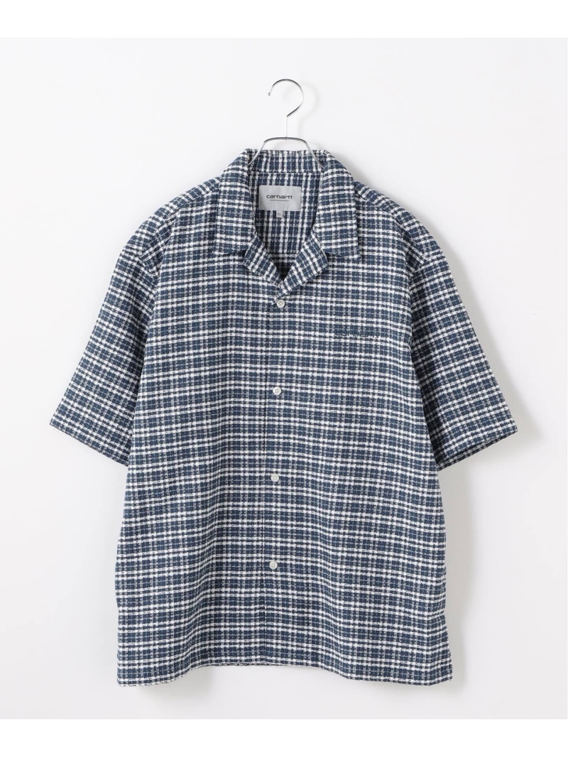 【SALE／30%OFF】JOINT WORKS CARHARTT WIP / カーハート ダブリューアイピー S/S KANDER SHIRT ジョイントワークス トップス シャツ・ブラウス ブルー オレンジ【RBA_E】【送料無料】｜ Fashion Men