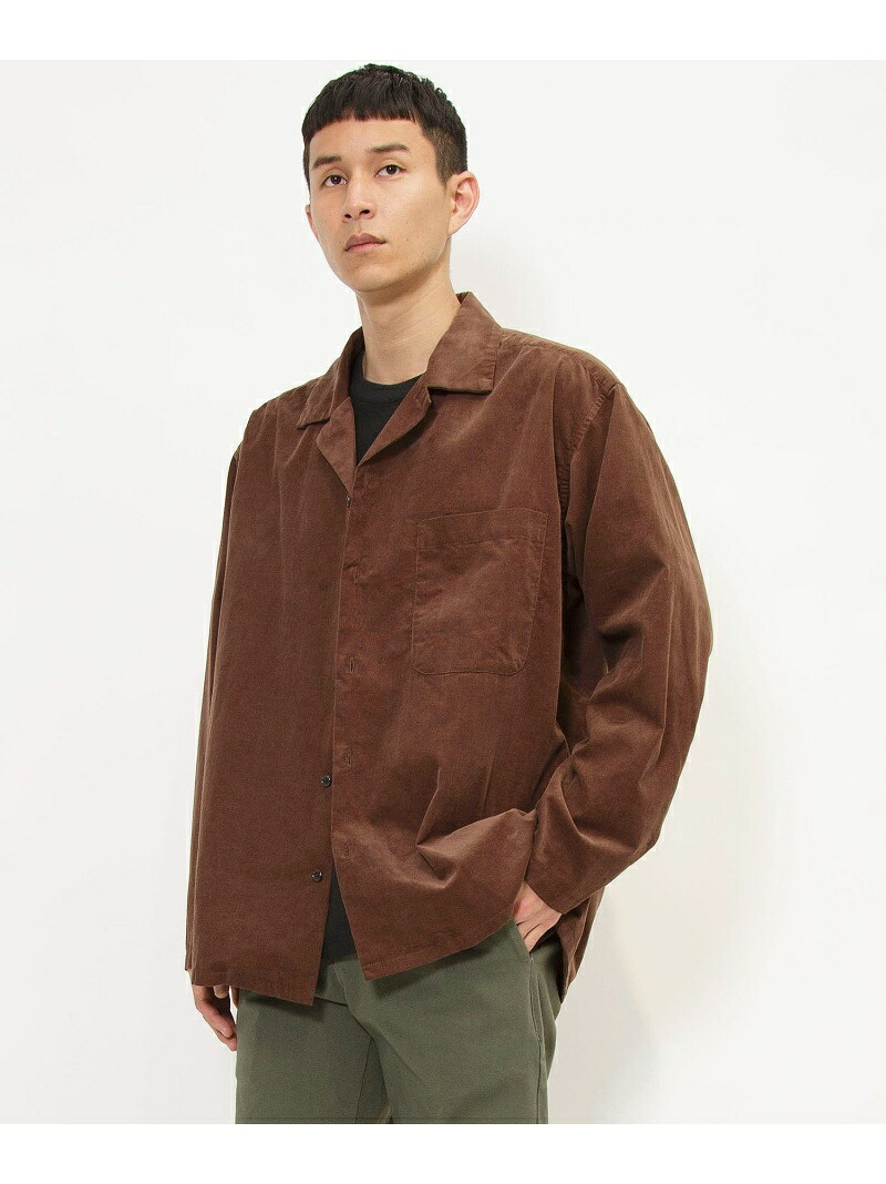 【SALE／50%OFF】Johnbull Private labo オープンカラーロングスリーブシャツ ジョンブルプライベートラボ トップス シャツ・ブラウス イエロー ブラウン グリーン ネイビー【RBA_E】【送料無料】