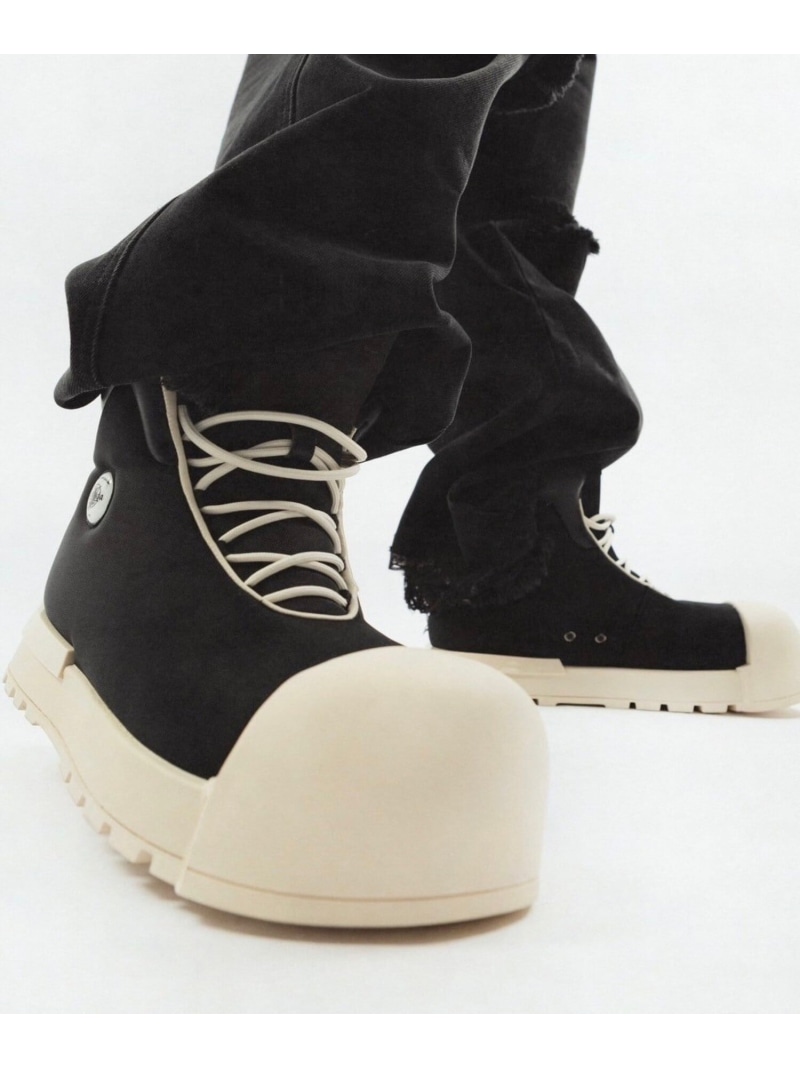 F.V.V.O 【F.V.V.O】THICK SOLED HIGH TOP BOOTS ネバーマインドザエックスユー／チカシツプラス シューズ・靴 スニーカー 黒いこと【貨物輸送無料】